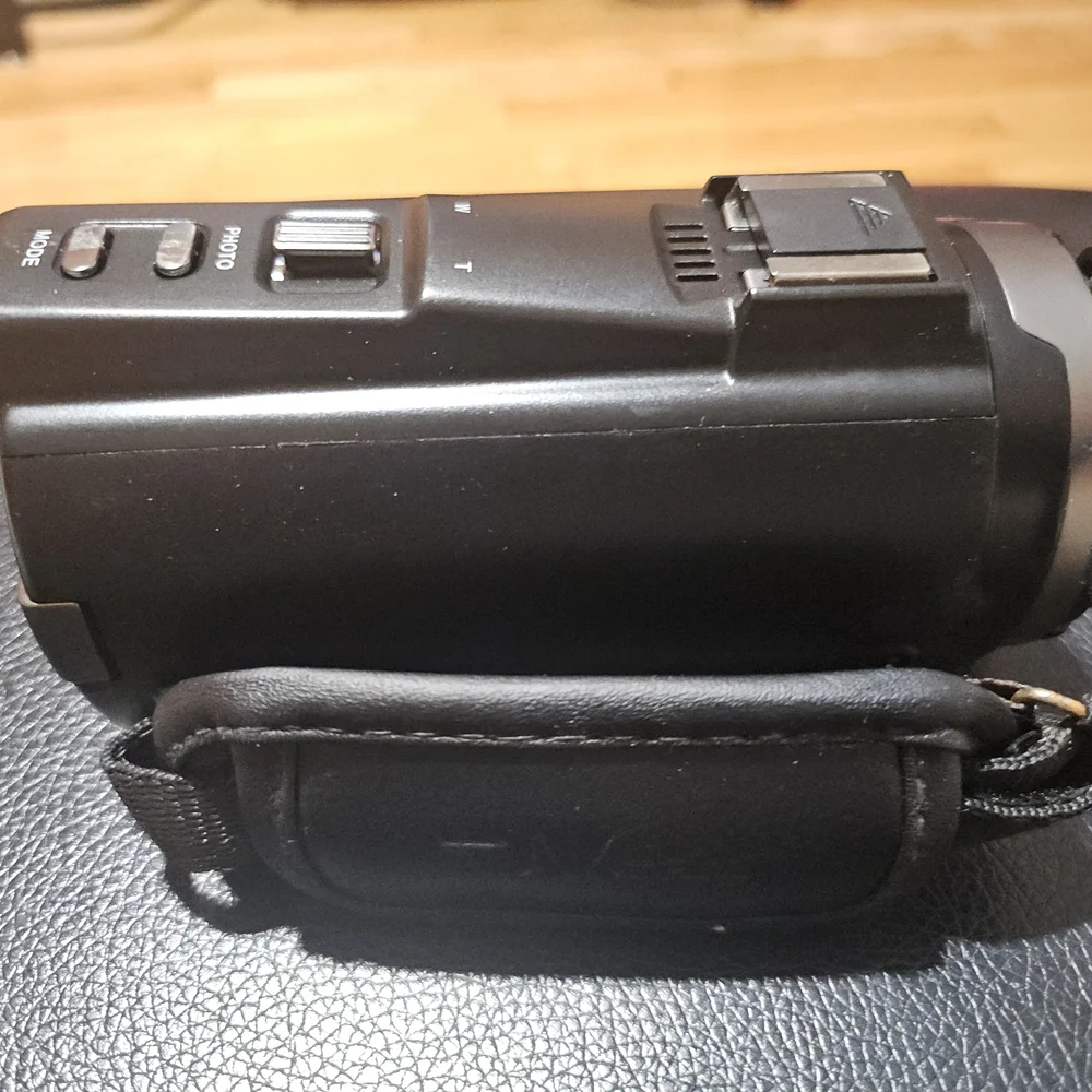 Compact Black Video Camcorder